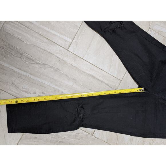 Pacsun Distressed Black Jeans Sz 27 - Picture 6 of 9